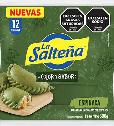 Tapas Sabor Espinaca La Salteña 12 Unidades 300 g