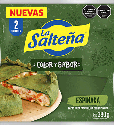 Tapas Pascualina Sabor Espinaca La Salteña 380 g